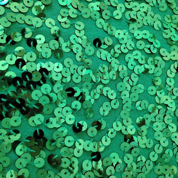 Ann Taylor Loft Sequined Tank Top Emerald Green Sz S - Picture 4 of 4